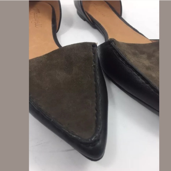 Madewell Flats D'Orsay Pointed Toe Suede - Picture 6 of 8
